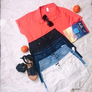 Ripped Jean Short (Set of 4 Pairs of short-pants)